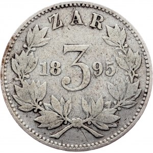 South Africa, 3 Pence 1895, Pretoria