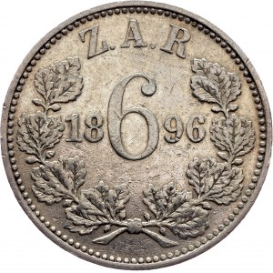 South Africa, 6 Pence 1896, Pretoria