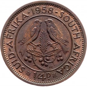 South Africa, 1/4 Penny 1958, Pretoria