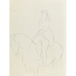 Ludwik MACIĄG (1920-2007), Kobieta na koniu