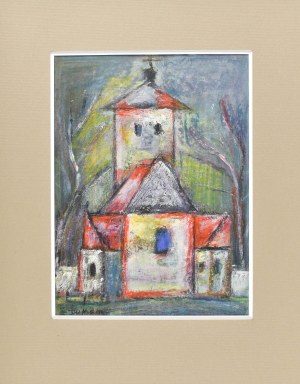Eugeniusz TUKAN-WOLSKI (1928-2014), Kościół z zabudowaniami