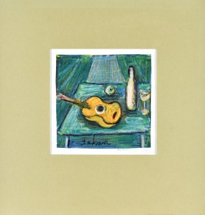 Eugeniusz TUKAN-WOLSKI (1928-2014), Martwa ntura z gitarą