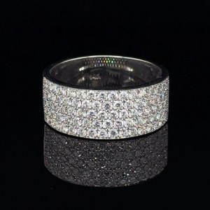 RING IN WHITE GOLD 7,210 GR WITH DIAMONDS - DJ31203