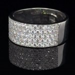 RING IN WHITE GOLD 7,210 GR WITH DIAMONDS - DJ31203
