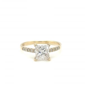 BAGUE EN OR 1,51 GR AVEC DIAMANTS - DH-R342