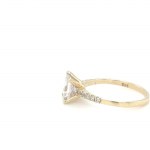 GOLD RING 1.51 GR WITH DIAMONDS - DH-R342