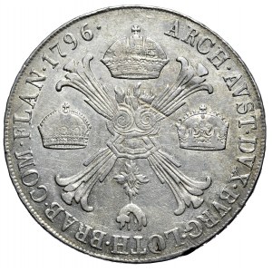 Austria, Netherlands, Francis II, coronation thaler 1796 M, Milan