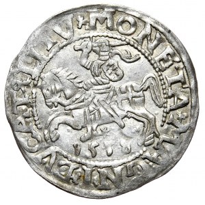 Sigismund II Augustus, Half-penny 1558/5, Vilnius - L/LITV, punctuation of last digit of date
