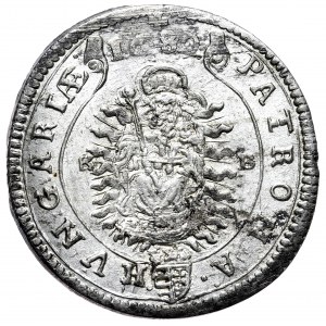 Węgry, Leopold I, 15 krajcarów 1682, Kremnica. Okazowe !!!