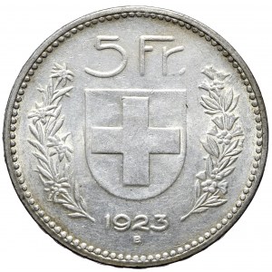 Szwajcaria, 5 Franków, 1923r. B, Berno