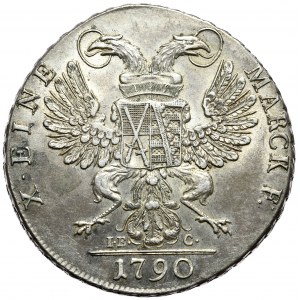 Saksonia, Fryderyk August III, talar wikariacki 1790 IEC, Drezno