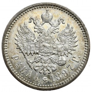 Russia, Nicholas II, Ruble 1897 AГ, St. Petersburg