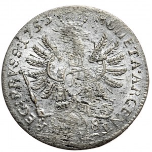 Prusy, Fryderyk II, ort 1753 E, Królewiec
