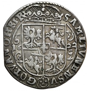 Zygmunt III Waza, ort 1622, Bydgoszcz, PRVS.M+, gwiazdki u podstawy korony