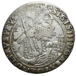 Zygmunt III Waza, ort 1624, Bydgoszcz, PRVS:M+, hybrydowy portret