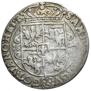 Zygmunt III Waza, ort 1624, Bydgoszcz, PRVS:M+, hybrydowy portret