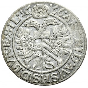 Śląsk, Leopold I, 3 krajcary 1666 SHS, Wrocław