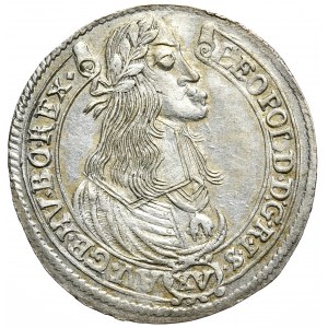 Węgry, Leopold I, 15 krajcarów 1664, Kremnica