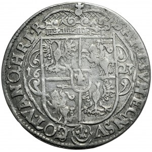 Zygmunt III Waza, ort 1623, Bydgoszcz, PRV:M+, przebitka błędu na rewersie S/G w GOT