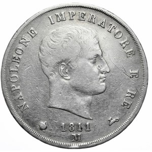 Włochy, 5 Lirów, 1811r., M