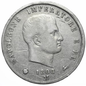 Włochy, 5 Lirów, 1808r., M