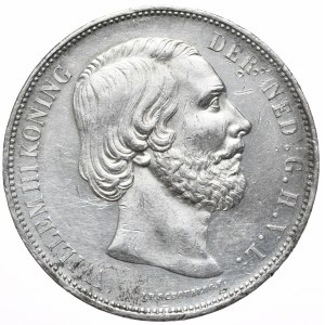 Holandia, Wilhelm III, 2 1/2 Guldena, 1872r.