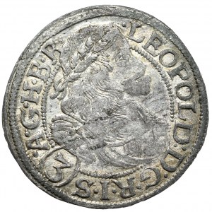 Śląsk, Leopold I, 3 krajcary 1668 SHS, Wrocław
