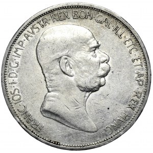 Austro-Węgry, Franciszek Józef I, 5 koron 1908, Wiedeń