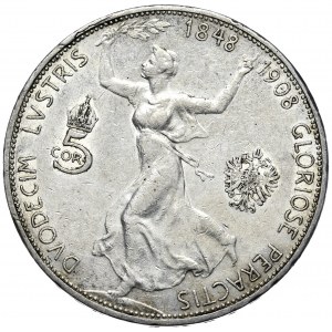 Austro-Węgry, Franciszek Józef I, 5 koron 1908, Wiedeń
