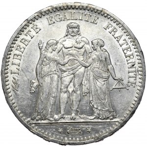 Francja, 5 Franków, 1848r. Herkules