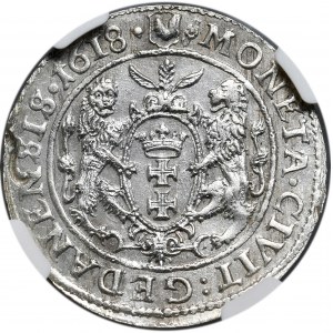 Zygmunt III Waza, ort 1618, Gdańsk