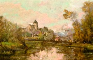 Maurice LÉVIS [1860-1940], Wioska na brzegu rzeki