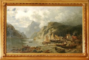 Themistokles von ECKENBRECHER [1842-1921] Fiord norweski, 1888 r.