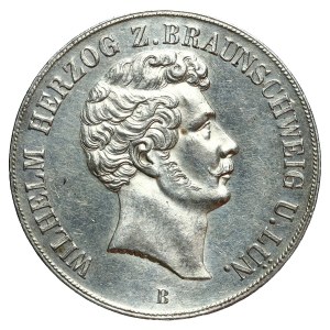 Niemcy, Brunszwik - Wolfenbüttel, 2 Talary 1851 Wilhelm