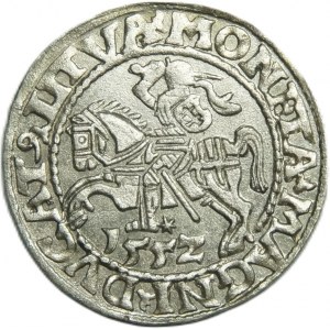 Zygmunt II August, półgrosz 1552, Wilno, PIĘKNA