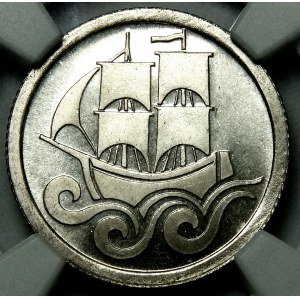 Wolne Miasto Gdańsk, 1/2 guldena 1923 STEMPEL LUSTRZANY
