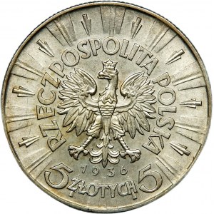 5 złotych 1936, Piłsudski