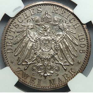 Niemcy, Lippe, 2 marki 1906 A