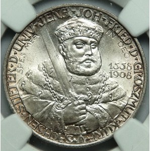 Niemcy, Saksonia-Weimar-Eisenach, 2 marki 1908 A, Uniwersytet Jena
