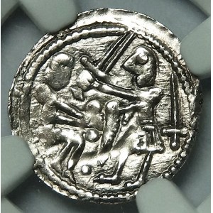 Władysław II Wygnaniec, denar (1138-1146), orzeł i zając