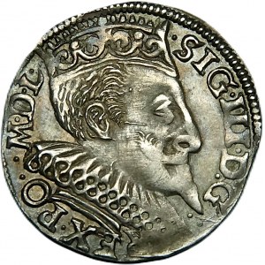 Zygmunt III Waza, trojak 1596, Bydgoszcz