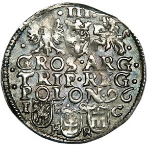 Zygmunt III Waza, trojak 1596, Bydgoszcz
