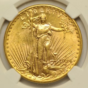 USA, 20 dolarów 1924 D, St. Gaudens, Denver