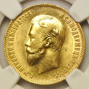 Rosja, Mikołaj II, 10 rubli 1904 AP, Petersburg