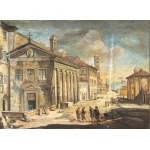 a) View of the Foro Boario with Santa Maria in Cosmedin; b) Arch of Giano. Pair of paintings