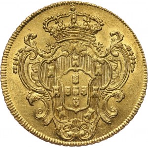 Brazil, Maria I & Pedro III, Peça (6400 reis) 1785 R, Rio de Janeiro