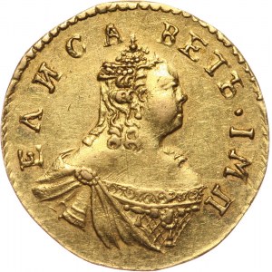 Russia, Elizabeth I, Poltina 1756, Red Mint
