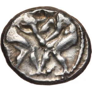 Grecja, Pamfilia, Aspendos, stater 385-370 p.n.e., Zapaśnicy