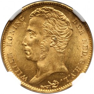 Niderlandy, Willem I, 10 guldenów 1825 B, Bruksela