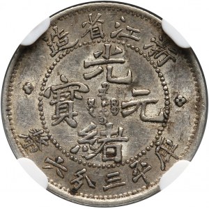 Chiny, Chekiang, 5 centów bez daty (1898-99)
